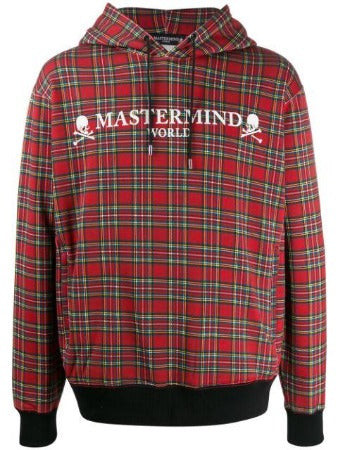 Mastermind World Tartan Hoodie - Red