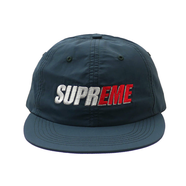 2-Tone Nylon 6-Panel Hat - Navy (Green)