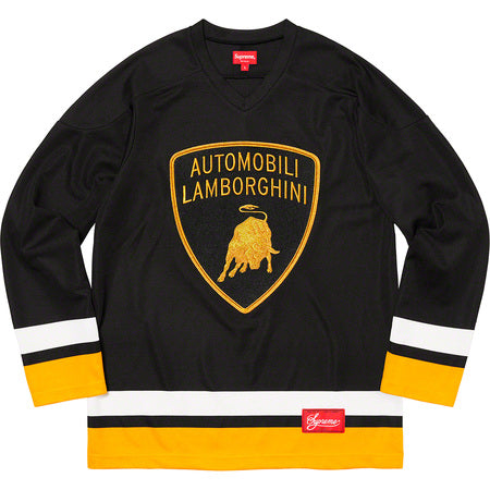 Supreme Automobili Lamborghini Hockey Jersey  - Black
