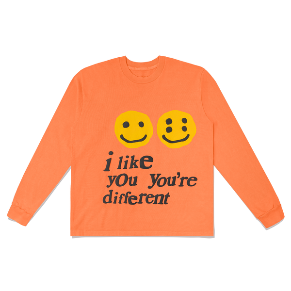 CPFM I Like You You're Different Long Sleeve T-SHIRT - Neon Orange