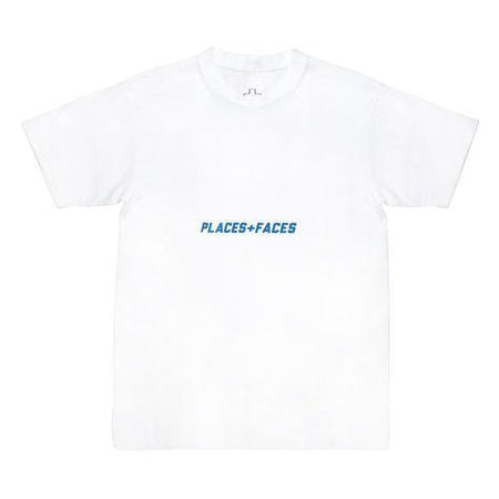 BELLY LOGO T-SHIRT - BLUE PUFF  - White