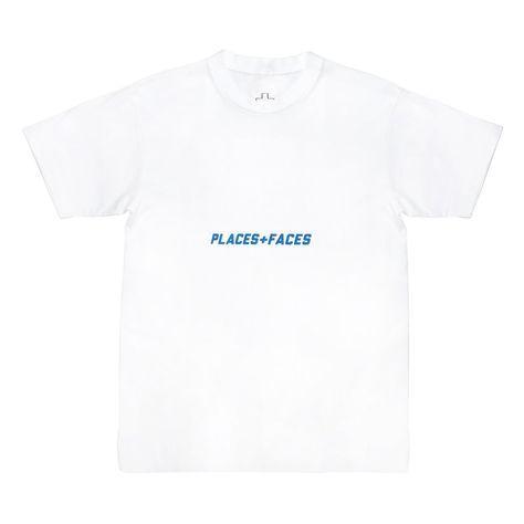 BELLY LOGO T-SHIRT - BLUE PUFF  - White