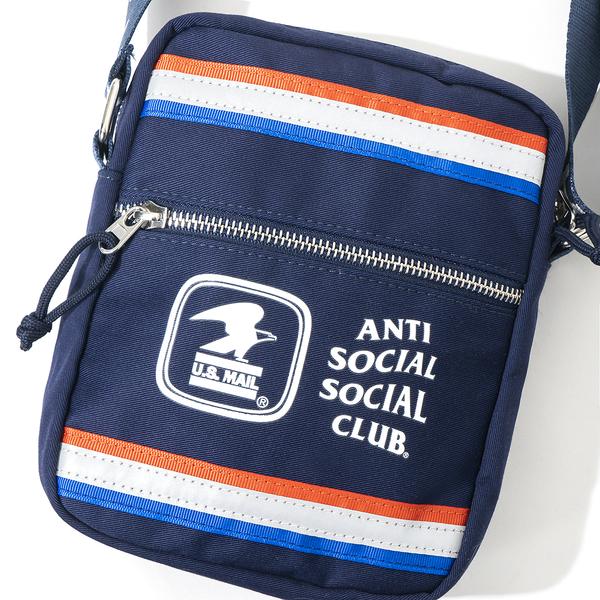 Anti Social Social Club X USPS Work Side Bag Navy DropX2