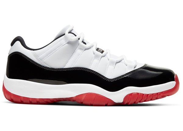 Jordan 11 Low Bred - White/Red/Black