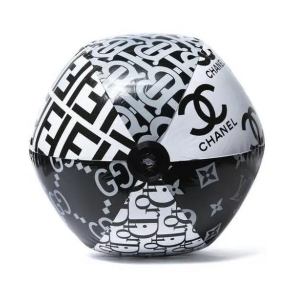 Designer Beach Ball - Black/White