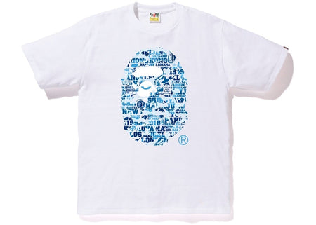 XXV Cities Camp Ape Head S/S T-Shirt - White/Blue
