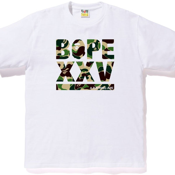 XXV Cities Camo Logo S/S T-Shirt - White/Green