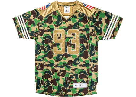 Bape x Adidas Football Jersey - Green Camo