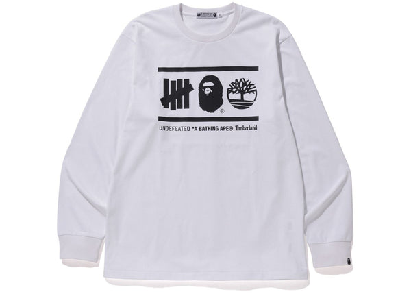 Bape Undefeated Timberland L/S T-Shirt - White