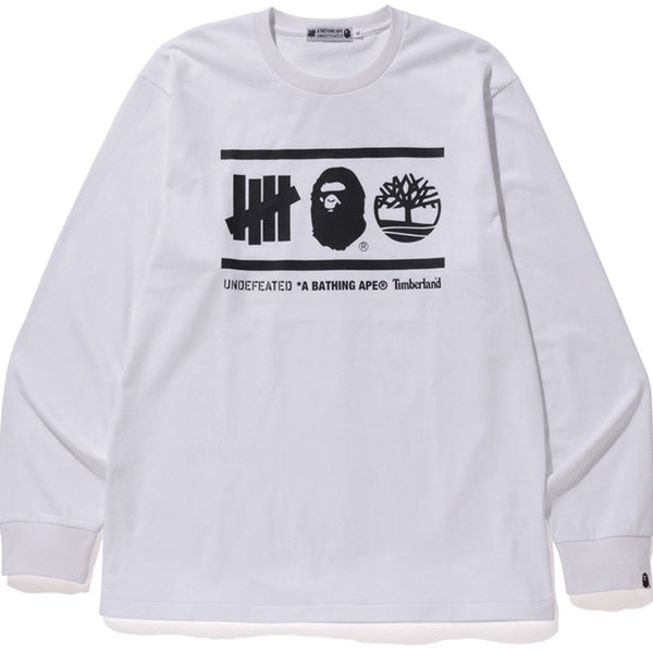 Bape Undefeated Timberland L/S T-Shirt - White