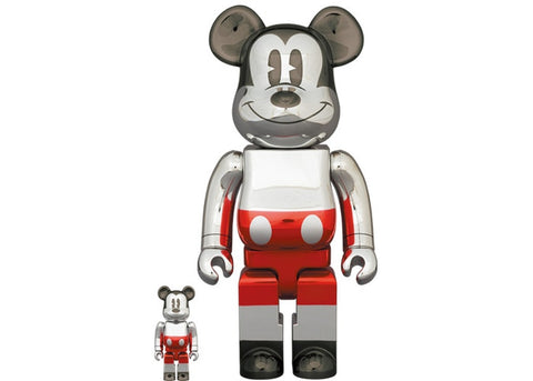 MEDICOM TOY - ★送料込★BE@RBRICK FUTURE MICKEY 100%&400% Bearbrick Future Mickey 100% + 400% PACK - Multi – DropX2