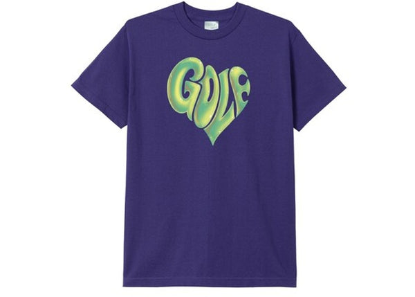 Heart S/S T-Shirt - Purple/Green