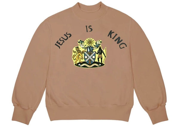 JESUS IS KING JAMAICA SEAL CREWNECK II  - Brown