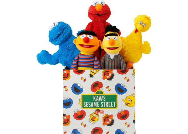 KAWS x Sesame Street x Uniqlo Plush Toy Complete Box Set