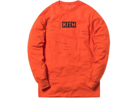 Kith Treats Encrypted L/S Tee - Orange