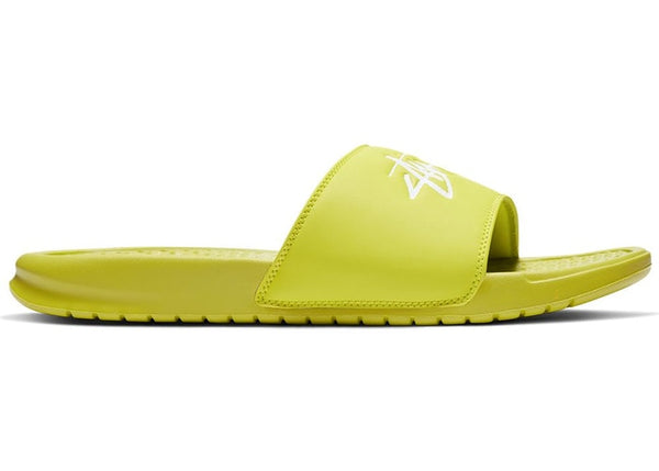 Nike x Stussy Benassi Slides  - Green Volt