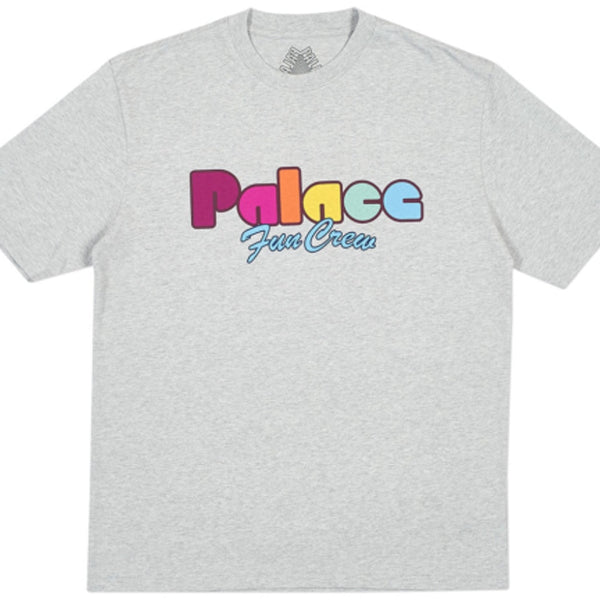 Palace Fun Crew S/S T-Shirt - Grey