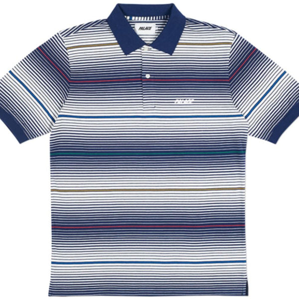 Ghost Stripe Polo - Navy