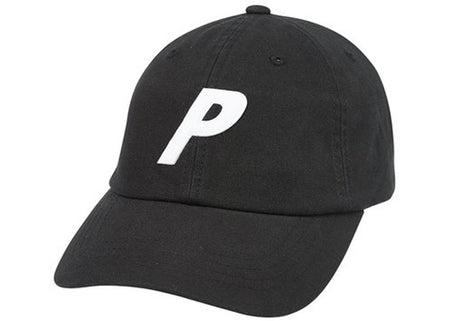 P 6-PANEL BLACK HAT - Black