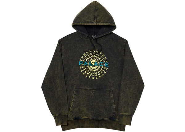 PIRCLE HOOD BLACK ACID WASH  - Black