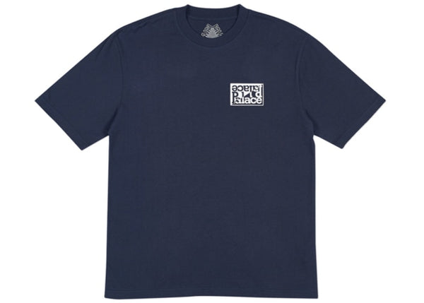 Split S/S T-Shirt - Navy/White