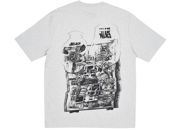 Palace Tri-Wobble L/S T-Shirt - Marl Grey