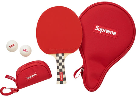 Supreme/Butterfly Table Tennis Racket Set - Red