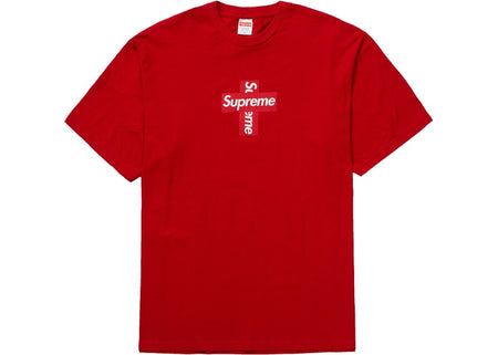 Supreme Cross Box Logo S/S T-Shirt - Red