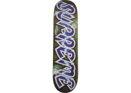 Lee Quinones Logo Skateboard Deck - Blue