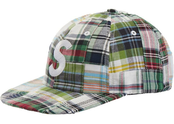 Patchwork Madras S Logo 6-Panel - Green Plaid