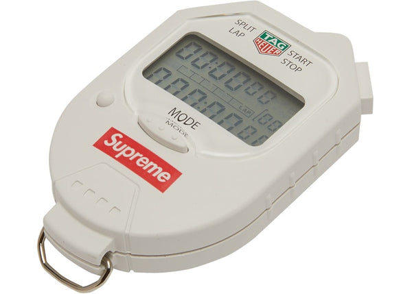 Supreme Tag Heuer Pocket Pro Stopwatch - White