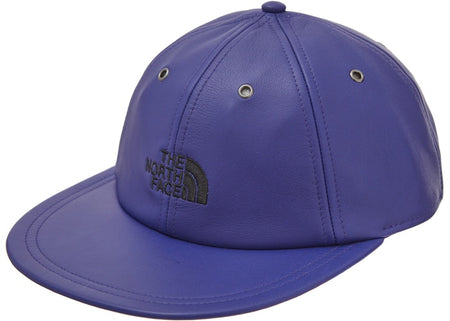 North Face x Supreme Leather 6-Panel - Aztec Blue