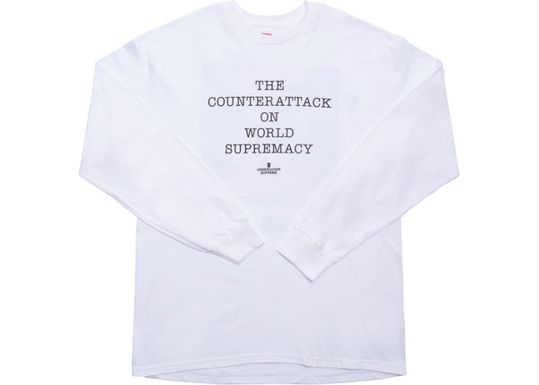Undercover/Public Enemy Counterattack L/S T-Shirt - White