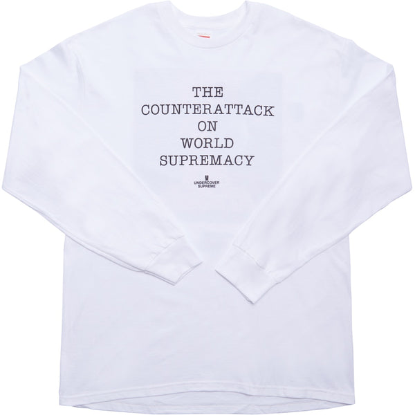 Undercover/Public Enemy Counterattack L/S T-Shirt - White