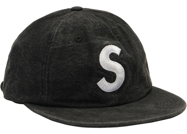 Washed Chambray S Logo 6-Panel Hat SS18 - Black