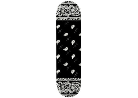 CACTUS JACK PAISLEY SKATE DECK - Black