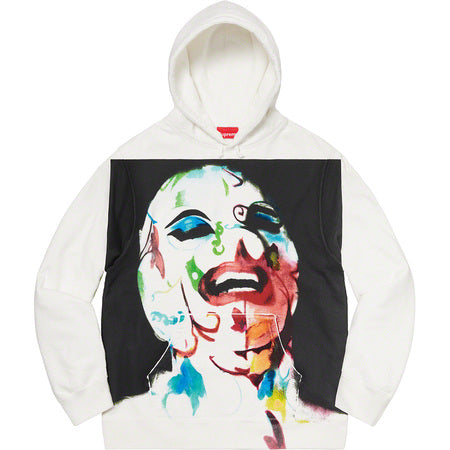 Leigh Bowery/Supreme Airbrushed Hooded Sweatshirt - White