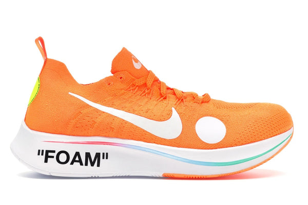 Nike Off White Zoom Fly Mercurial Flyknit - Orange