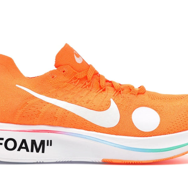 Nike Off White Zoom Fly Mercurial Flyknit - Orange
