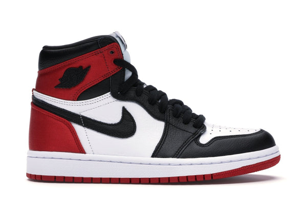 Jordan 1 Retro High Satin Black Toe - White/Black/Red