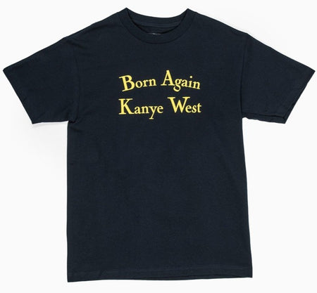 Born Again Kanye West T SHIRT - Navy