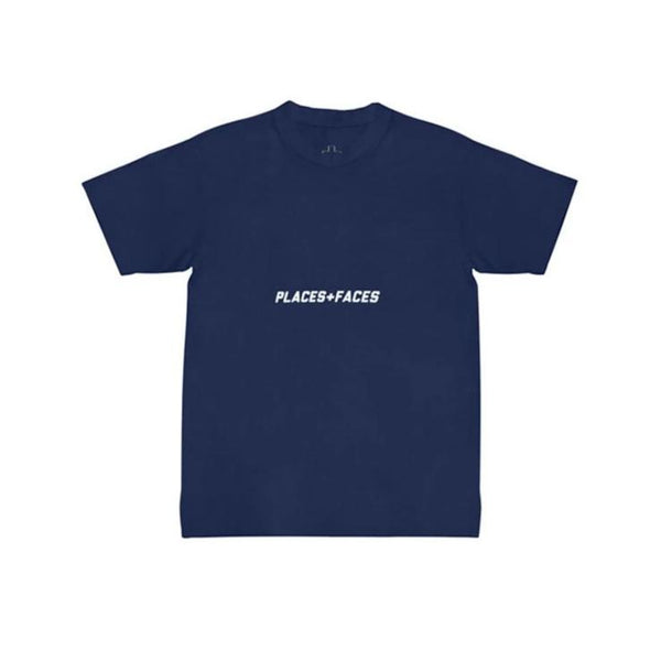 BELLY LOGO T-SHIRT - WHITE PUFF  - Navy