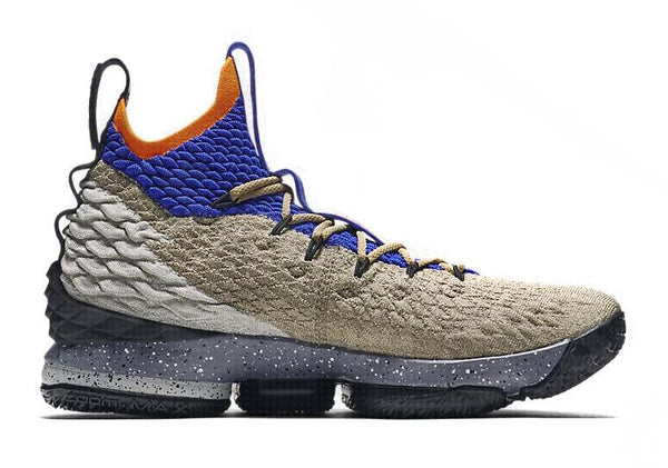 Lebron 15 Mowabb - Tan/Blue/Orange