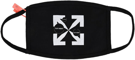 Off-White "Cut Here" Mask - Black