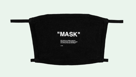 Off-White "Quote" Over The Head Face Mask - Black