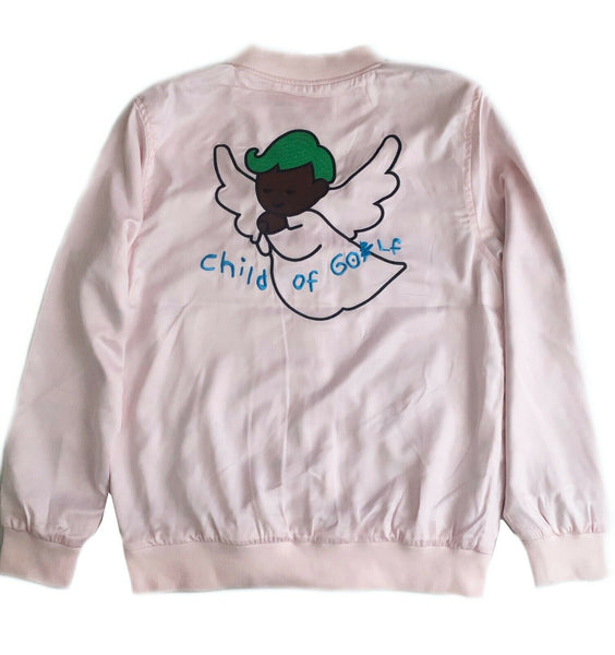 Child of Golf Satin Jacket - Baby Pink