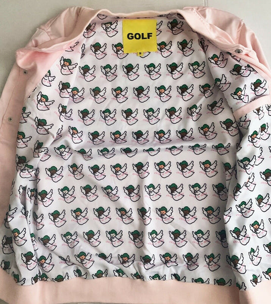 Child of Golf Satin Jacket - Baby Pink